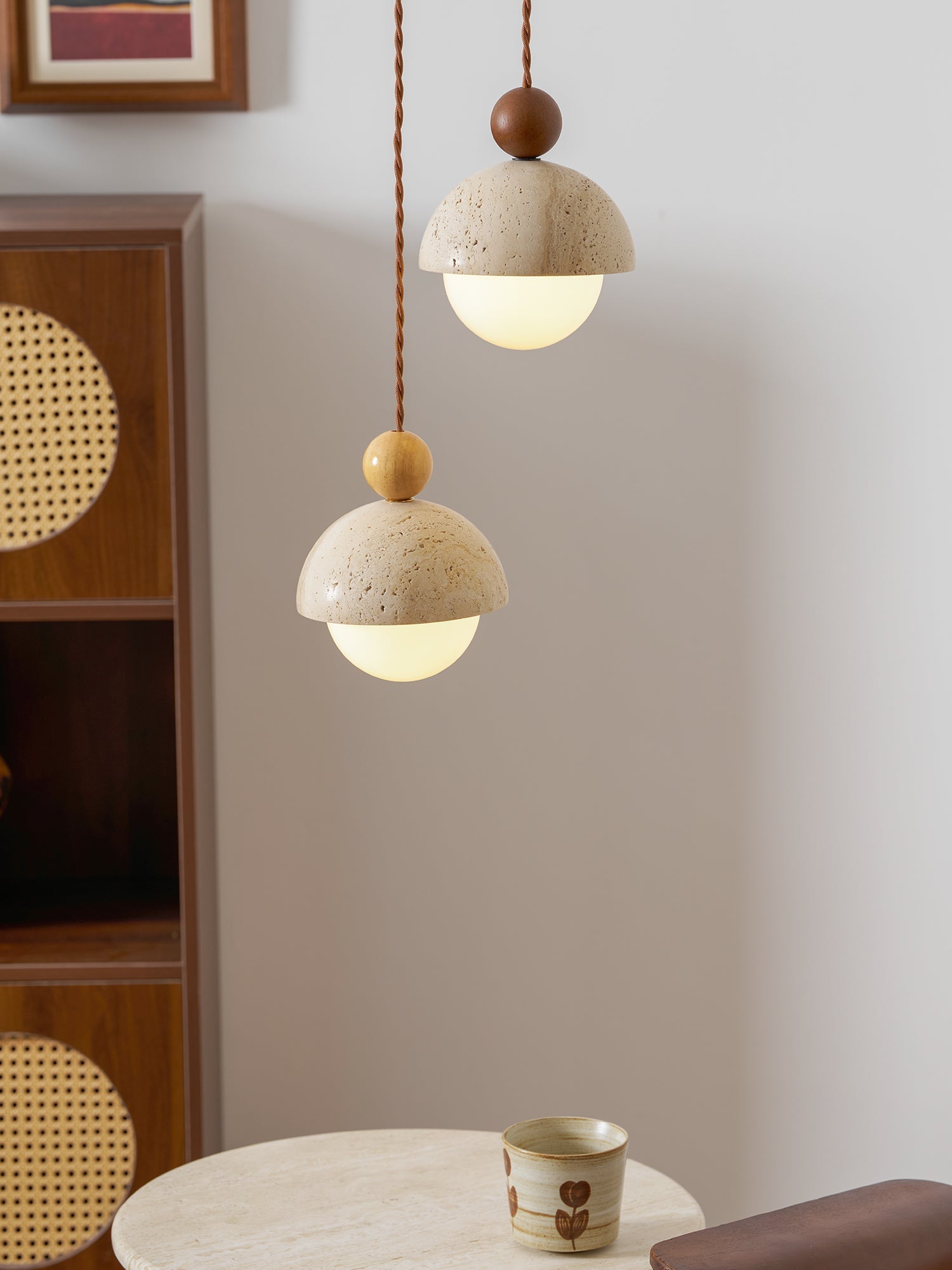 Nordale Travertine Pendant Light