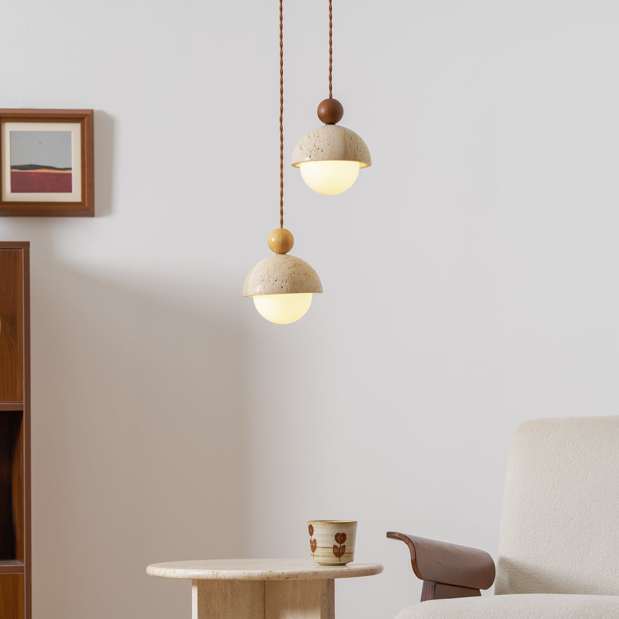Nordale Travertine Pendant Light