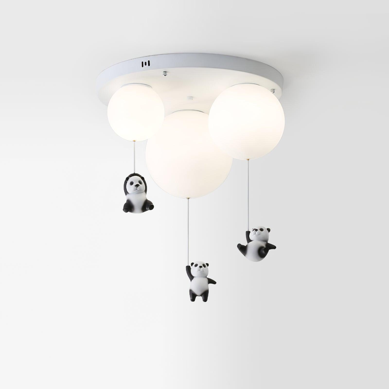 Hanging Panda Bear Ceiling Light