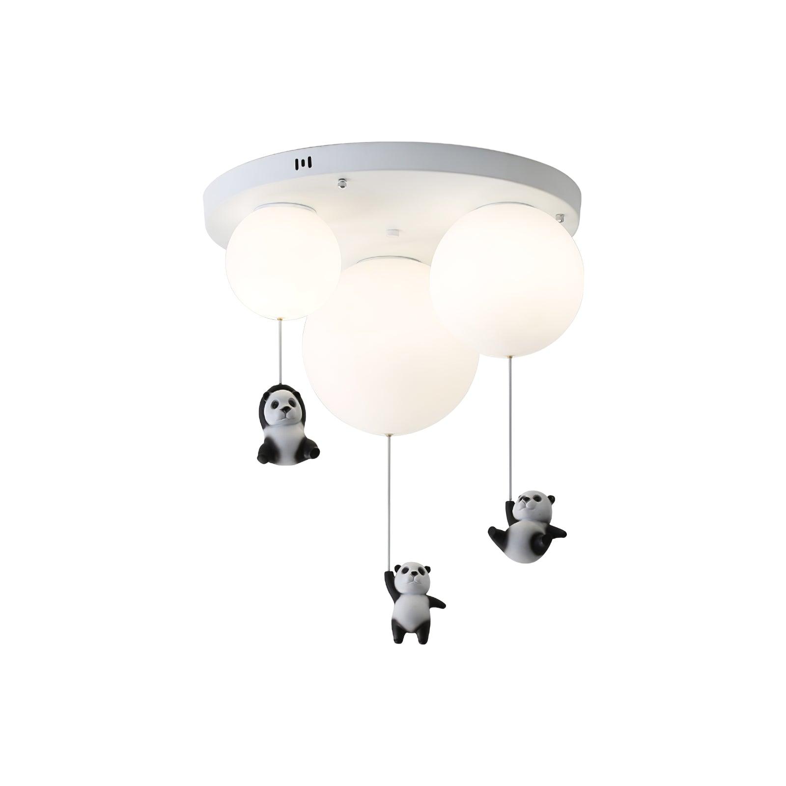 Hanging Panda Bear Ceiling Light