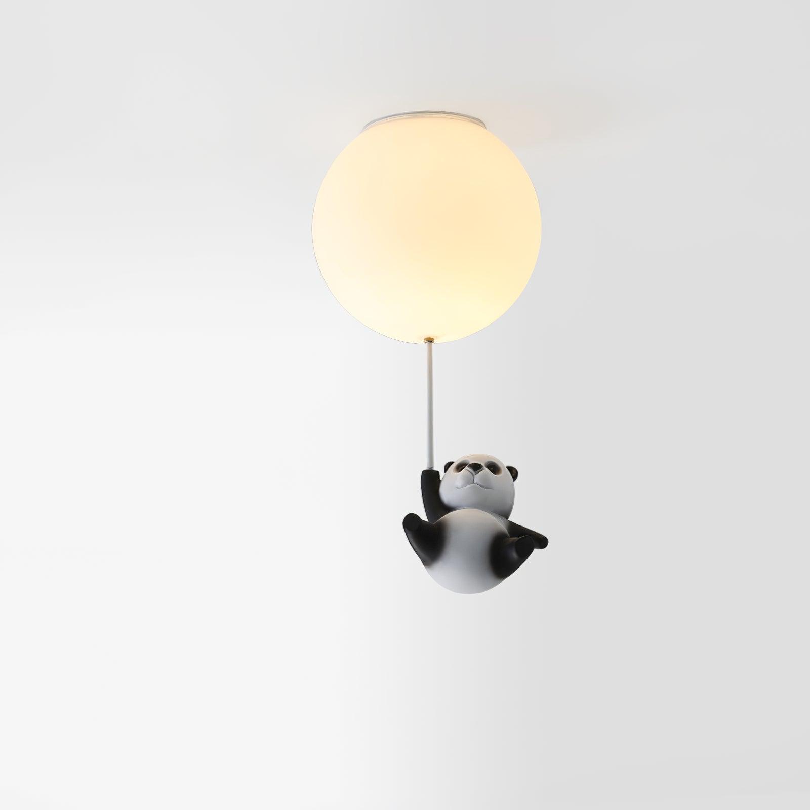 Hanging Panda Bear Ceiling Light