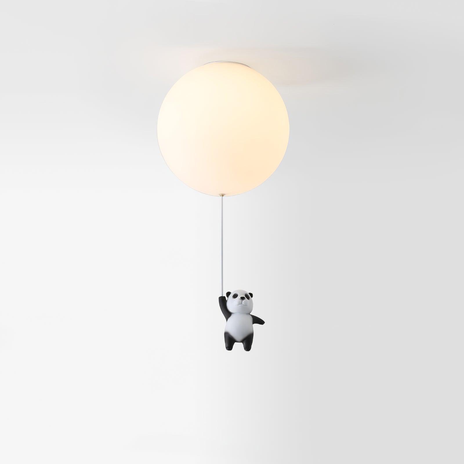 Hanging Panda Bear Ceiling Light