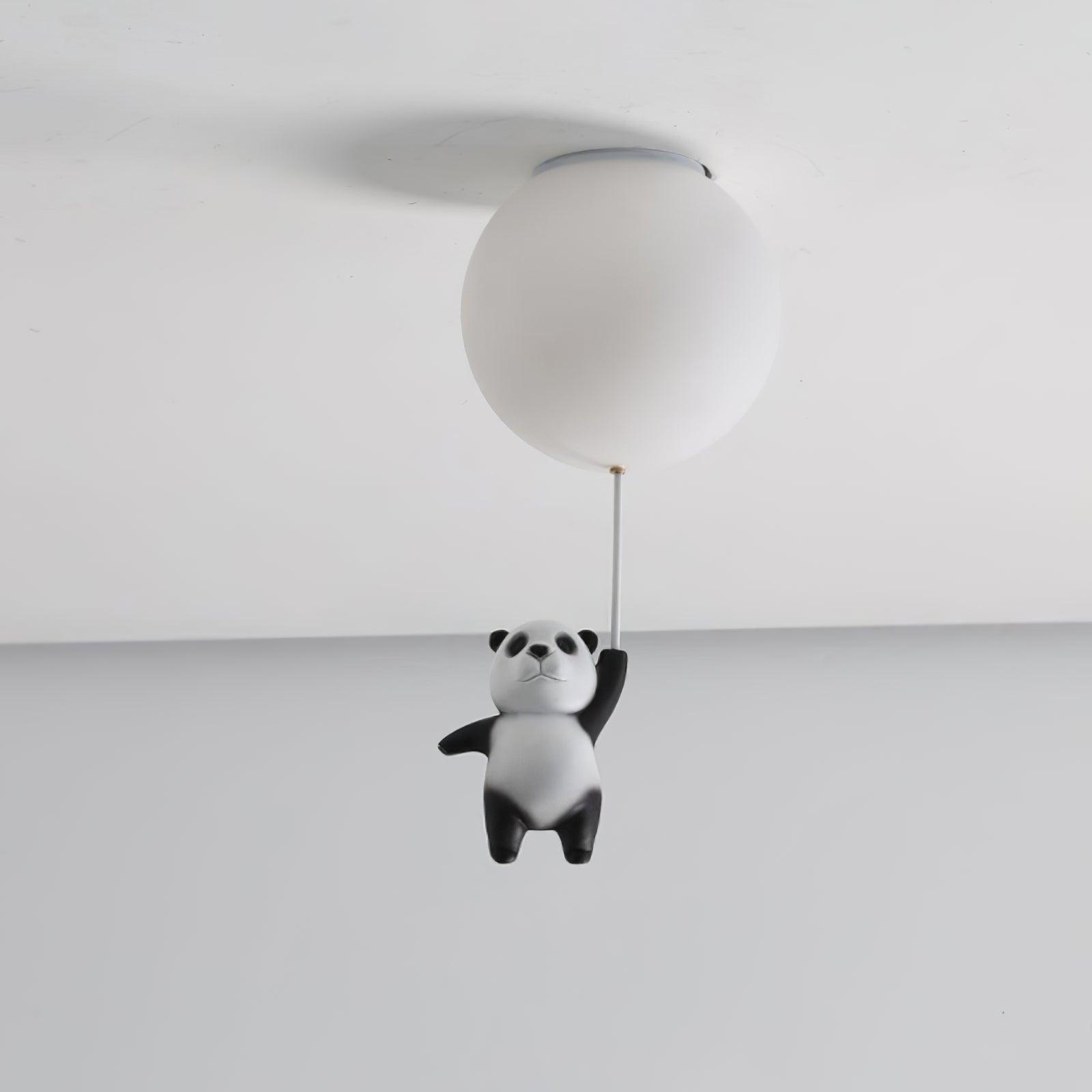 Hanging Panda Bear Ceiling Light