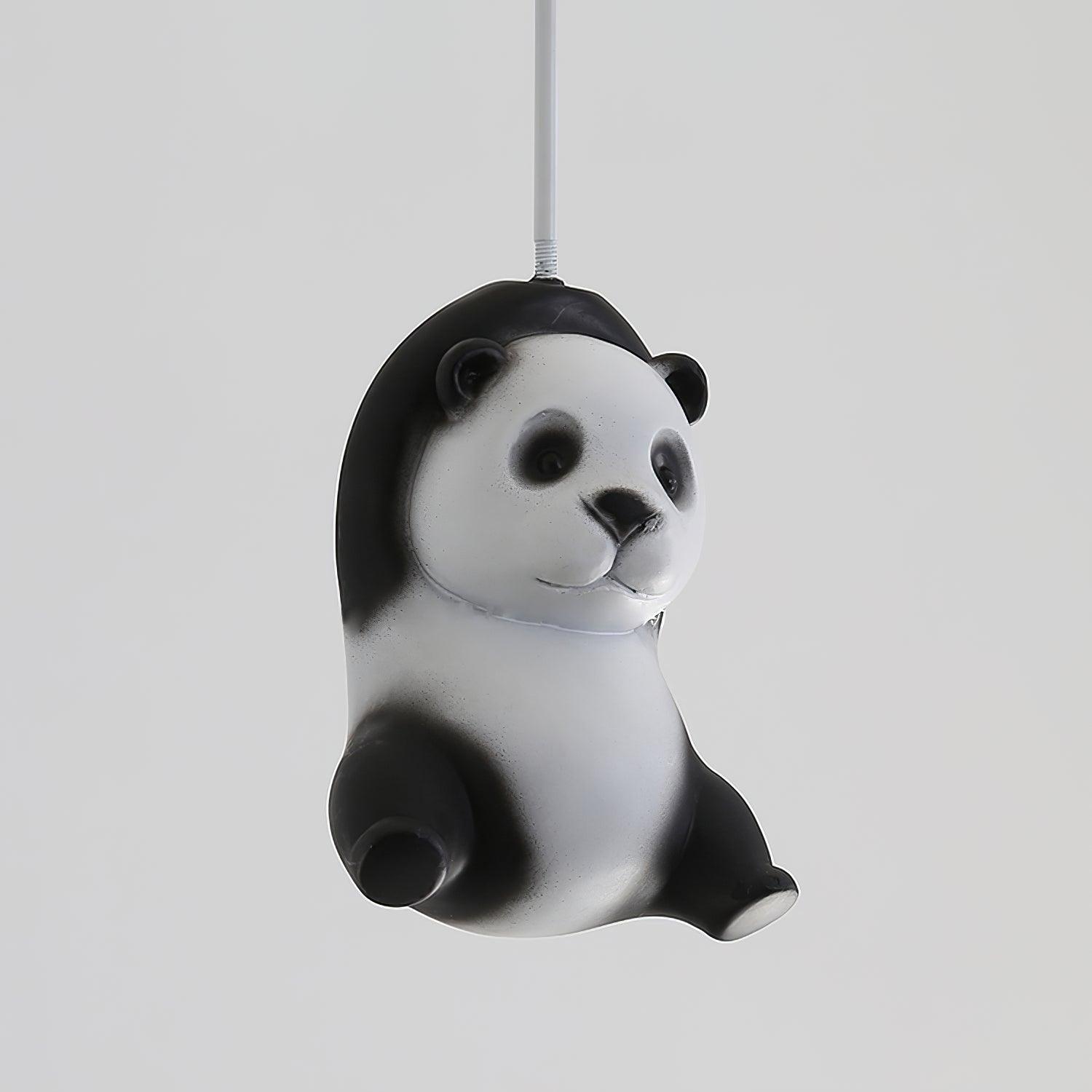 Hanging Panda Bear Ceiling Light