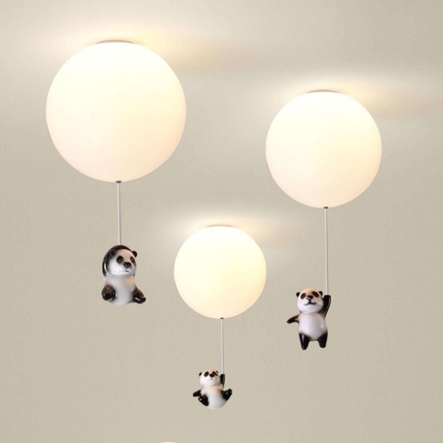 Hanging Panda Bear Ceiling Light