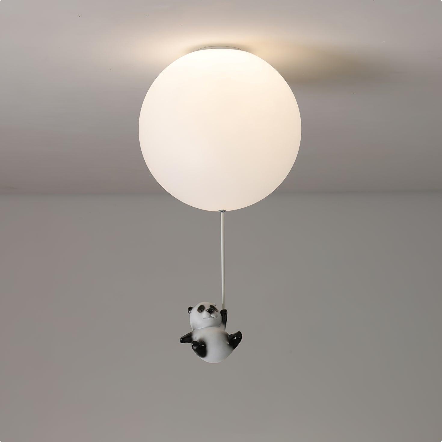 Hanging Panda Bear Ceiling Light
