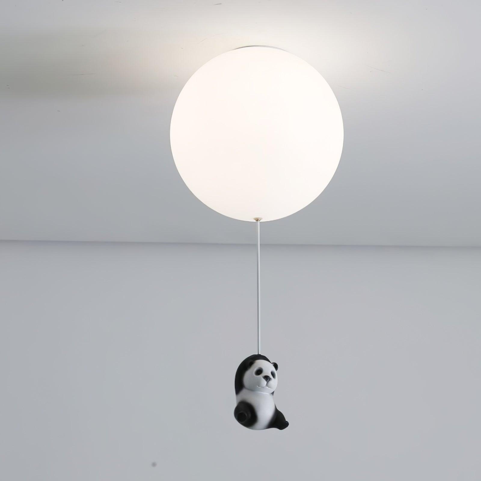 Hanging Panda Bear Ceiling Light