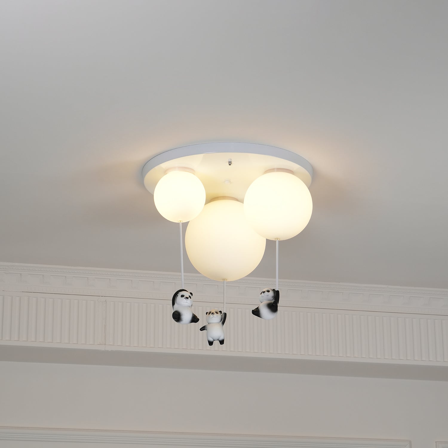 Hanging Panda Bear Ceiling Light