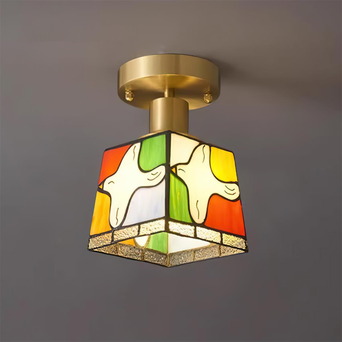 Dovesa Tiffany Ceiling Light