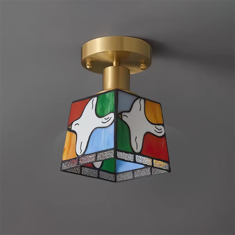 Dovesa Tiffany Ceiling Light