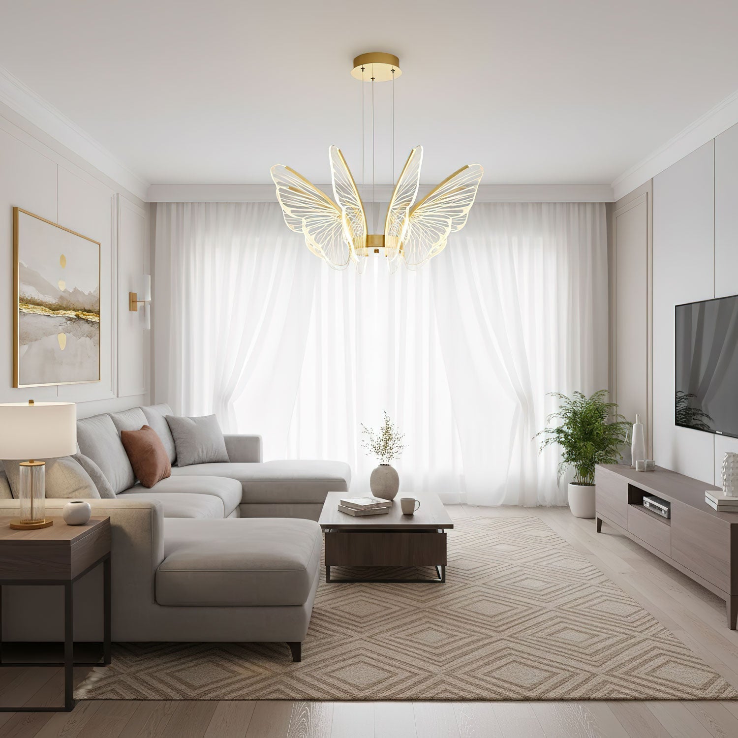 Sely Multi Butterflies Pendant Light