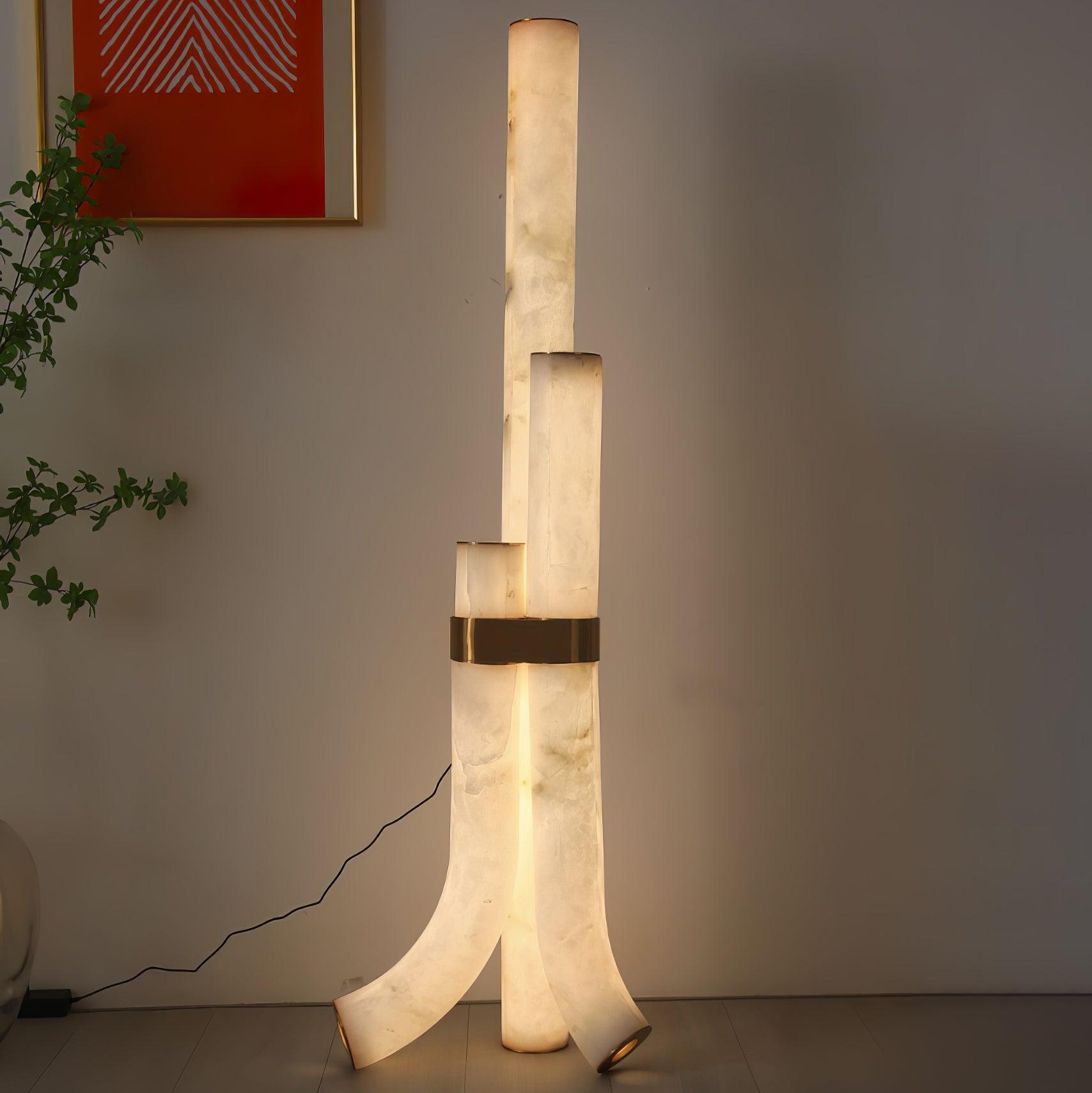 Pylese Triple Alabaster Floor Lamp