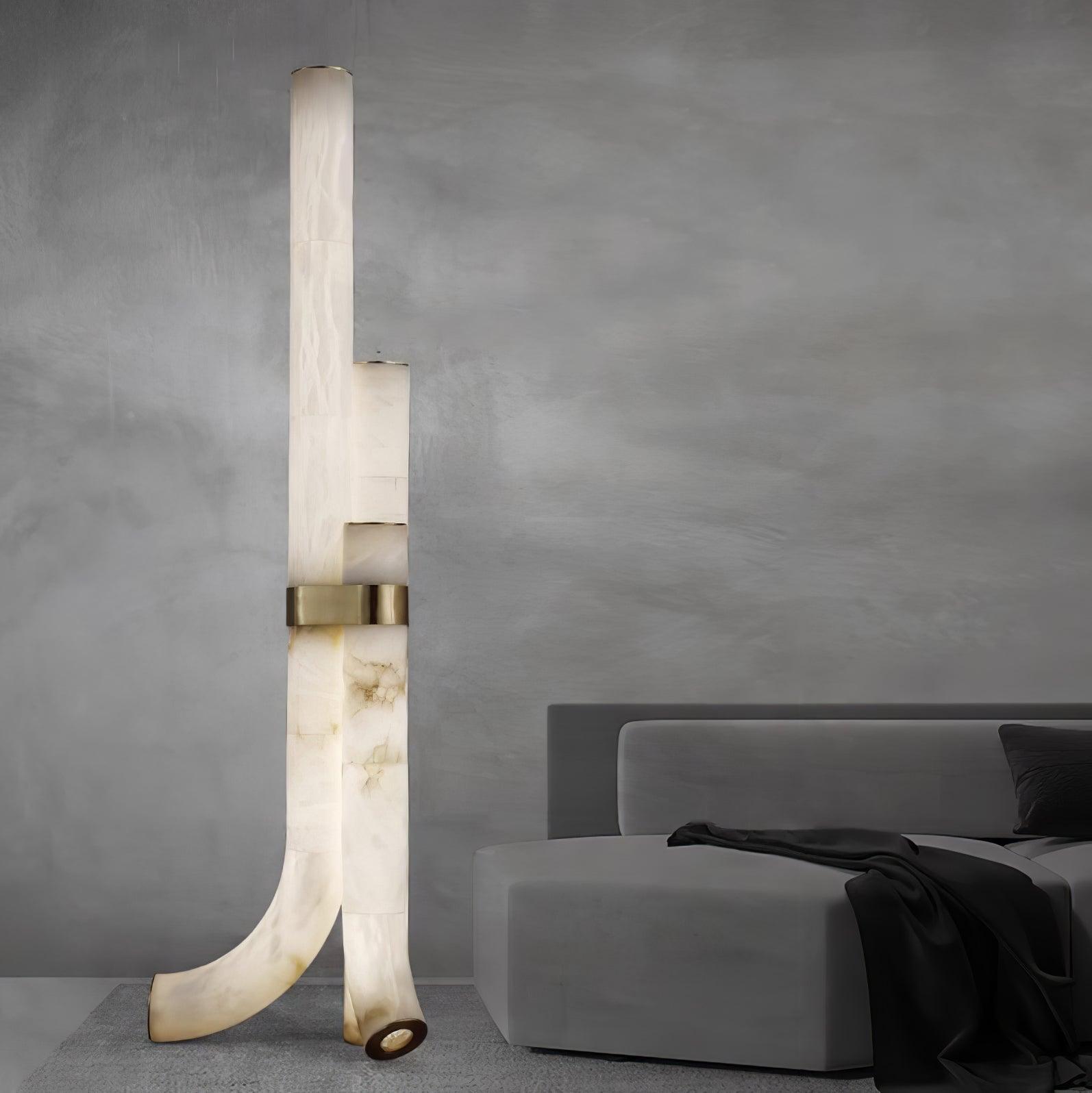 Pylese Triple Alabaster Floor Lamp