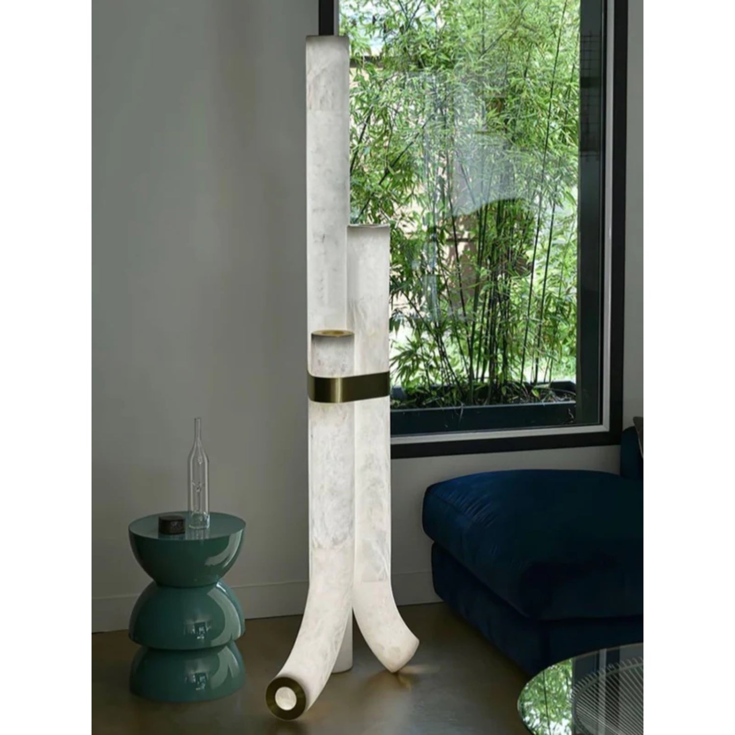 Pylese Triple Alabaster Floor Lamp