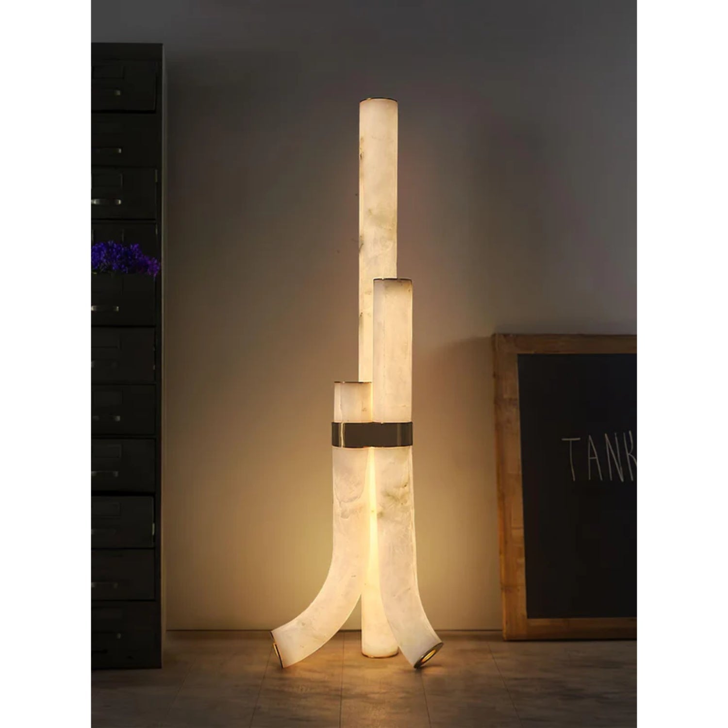 Pylese Triple Alabaster Floor Lamp