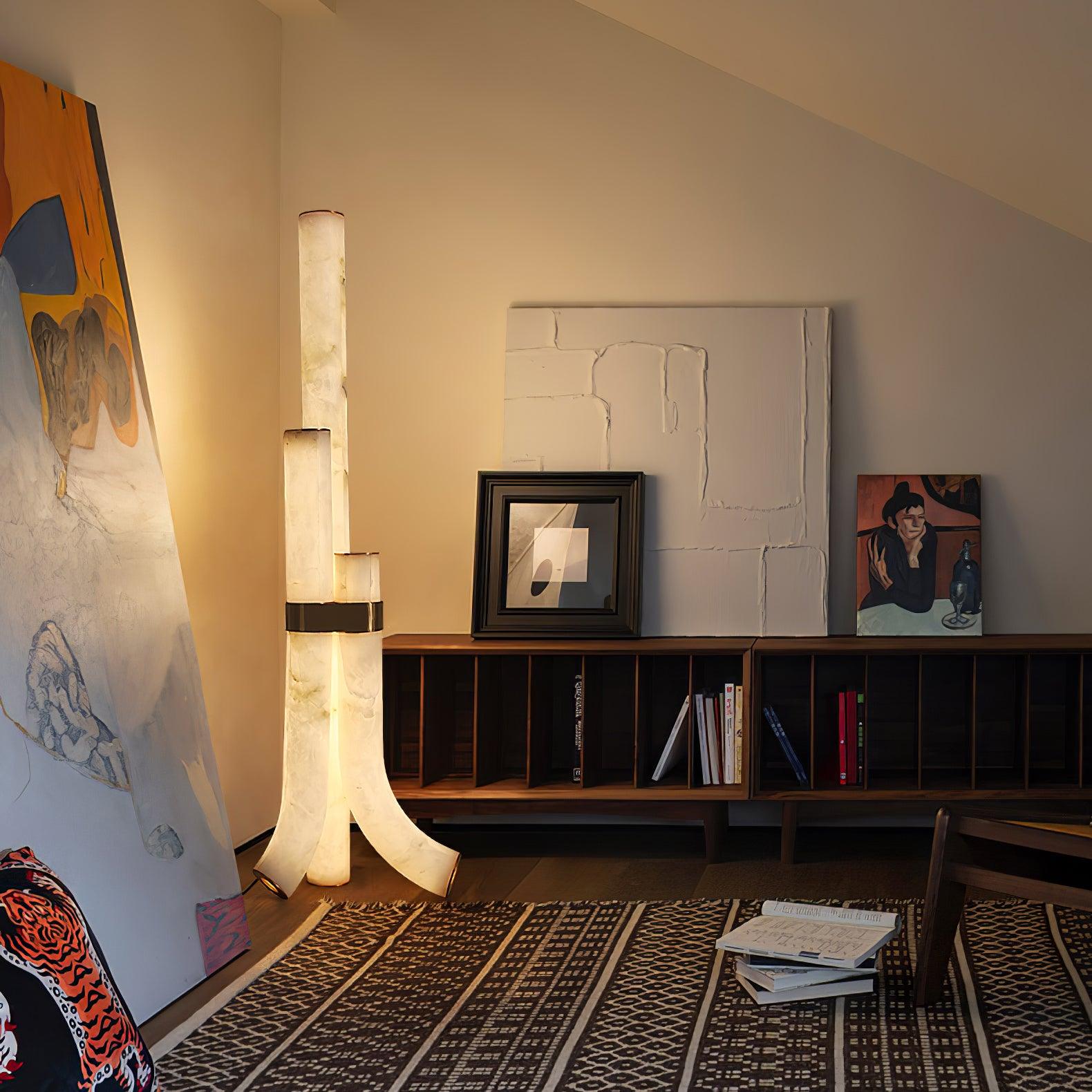 Pylese Triple Alabaster Floor Lamp
