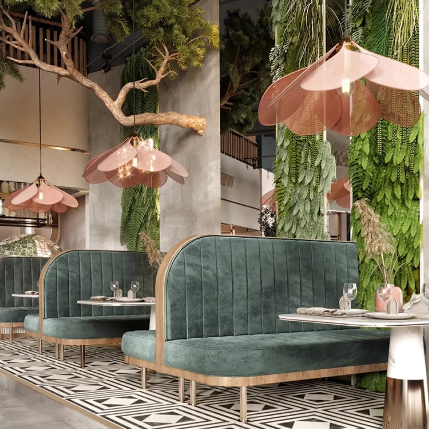 Furesta Flower Pendant Light