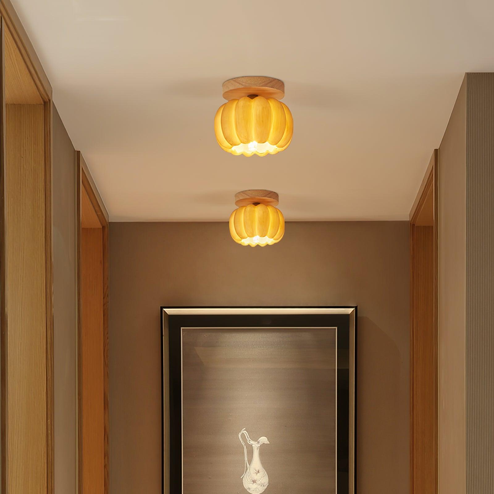 Pompus Pumpkin Ceiling Light