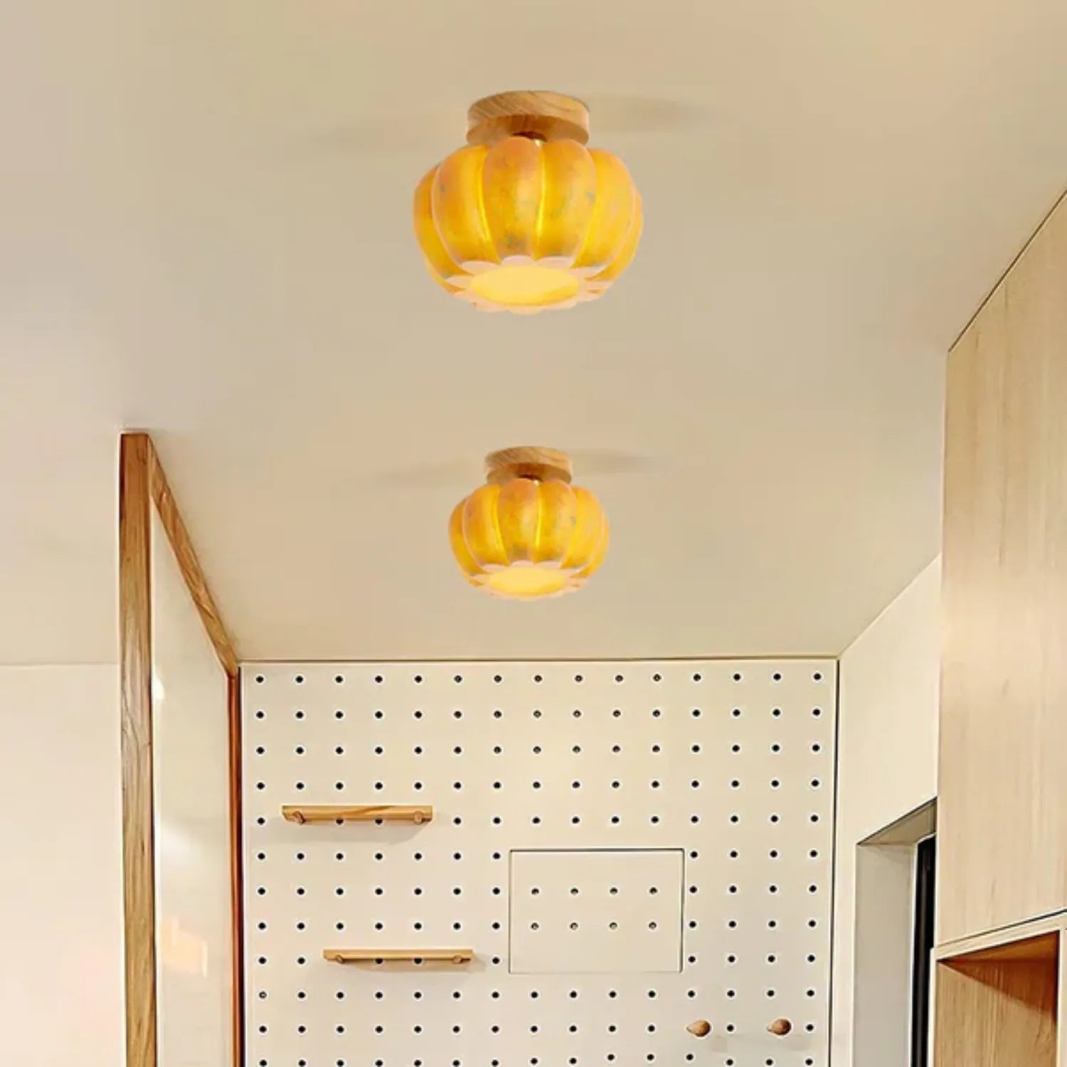 Pompus Pumpkin Ceiling Light