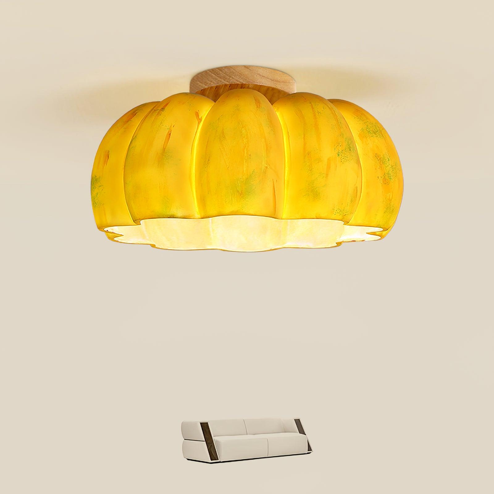 Pompus Pumpkin Ceiling Light