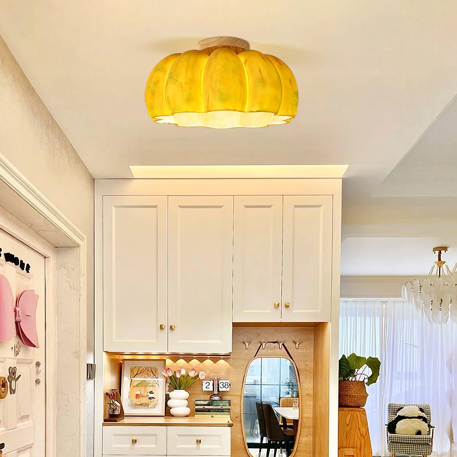 Pompus Pumpkin Ceiling Light