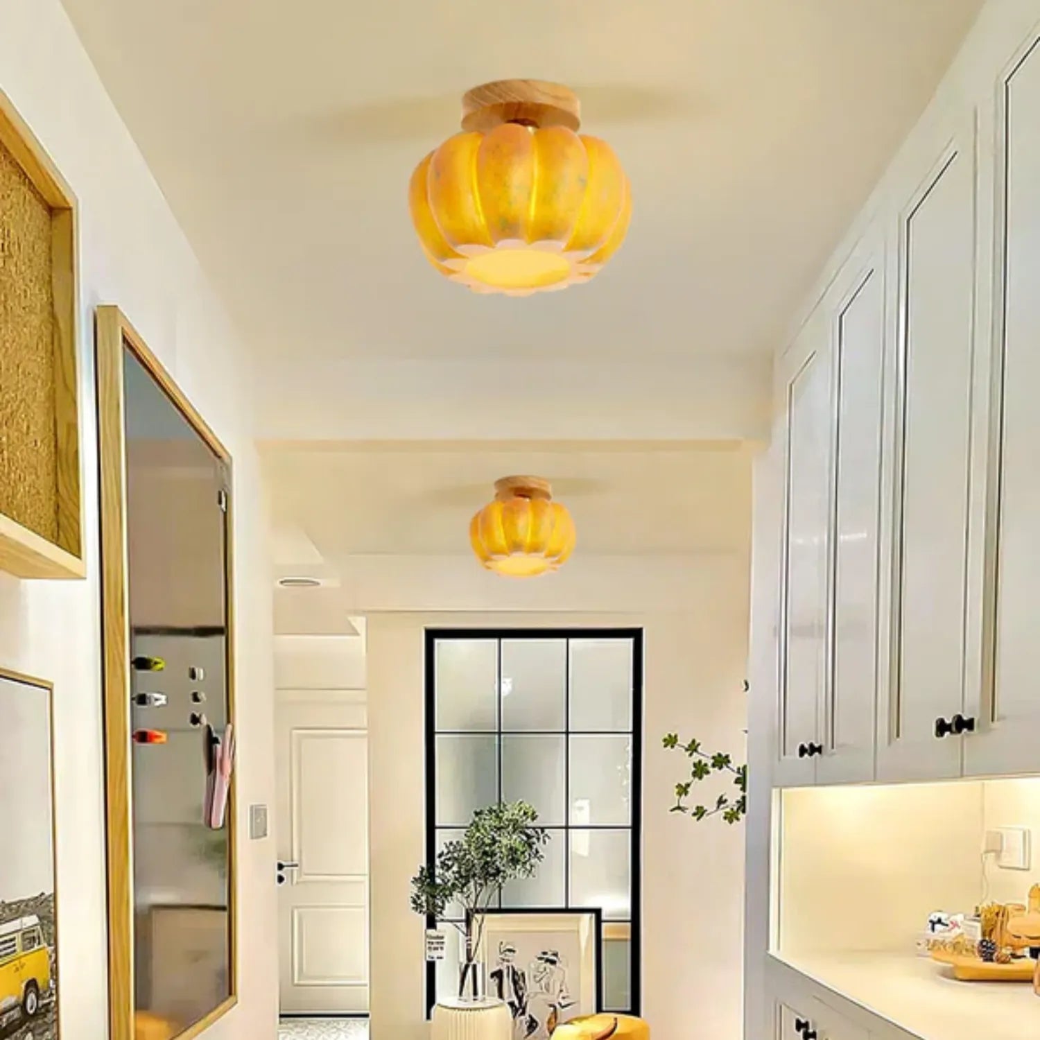 Pompus Pumpkin Ceiling Light