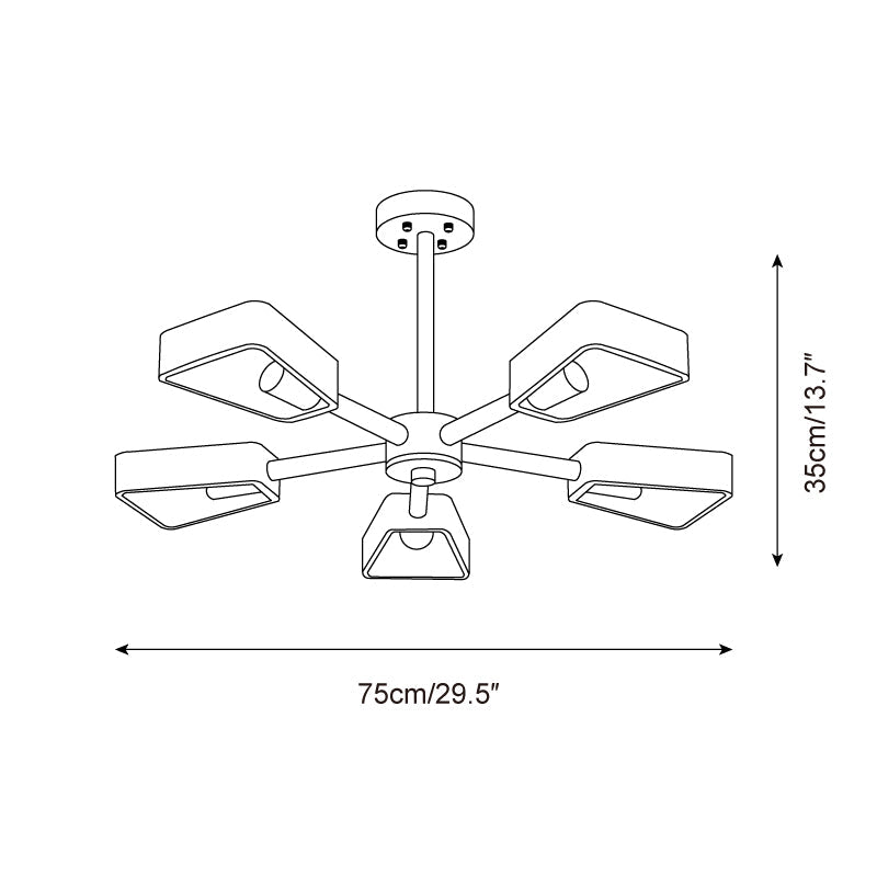 Welton Natural Stone Ceiling Light