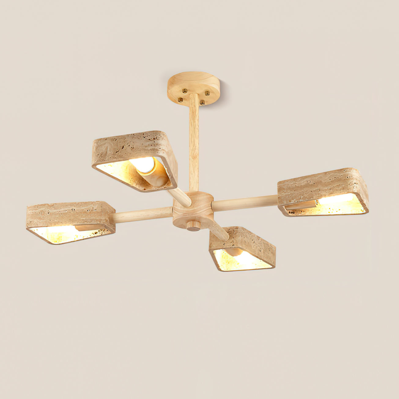 Welton Natural Stone Ceiling Light