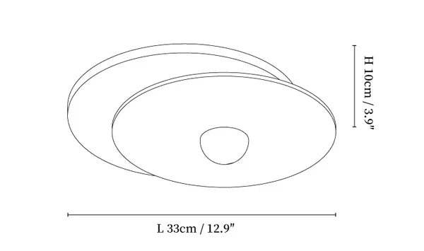 Radiza Double Disc Ceiling Light