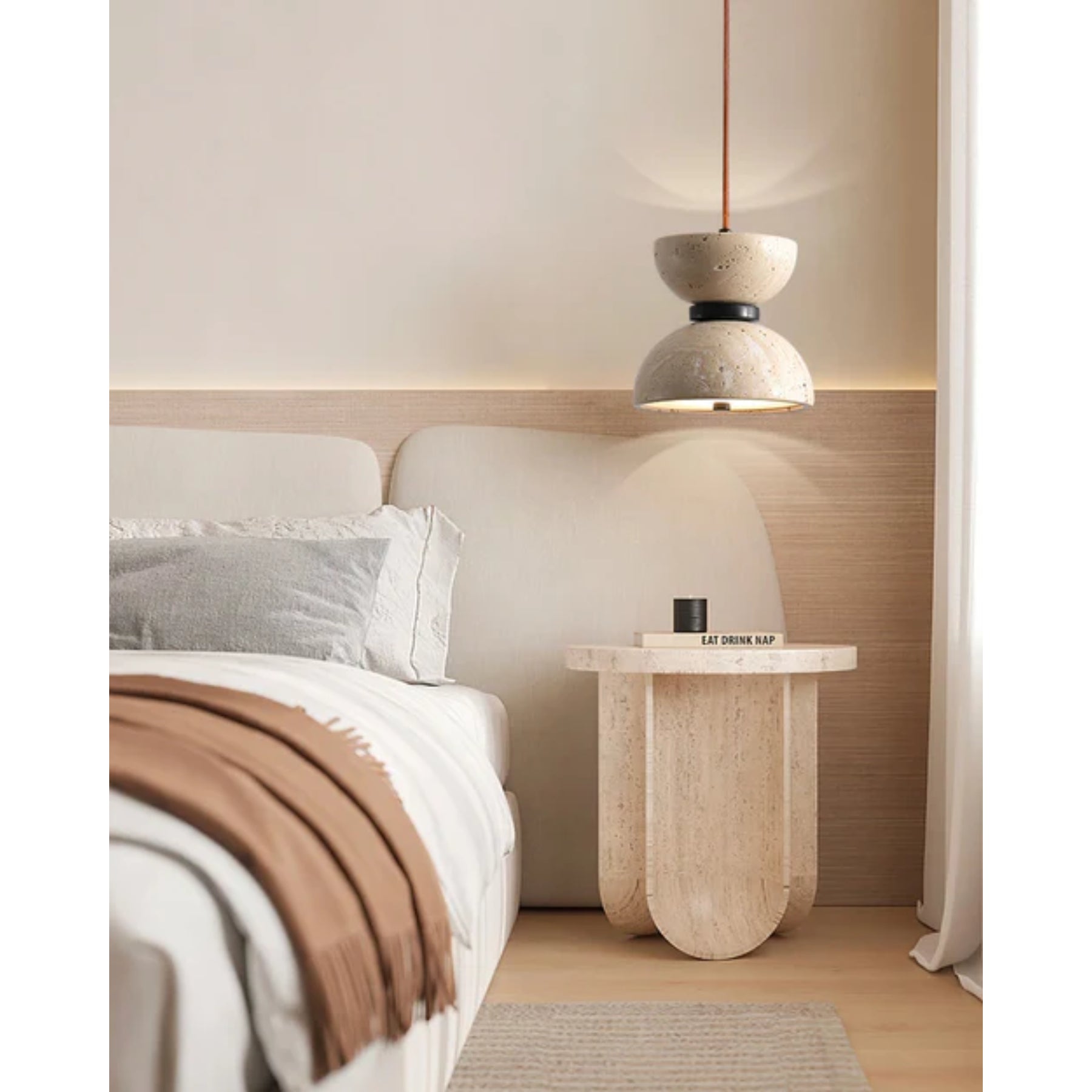 Jeleva Travertine Pendant Light