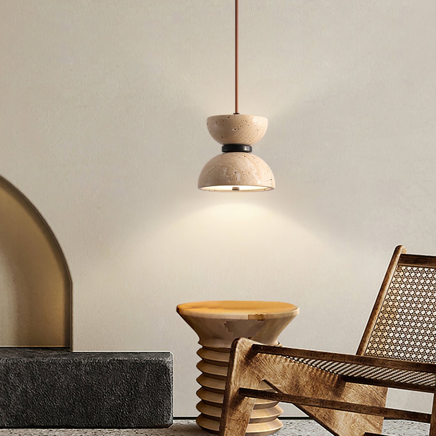 Jeleva Travertine Pendant Light
