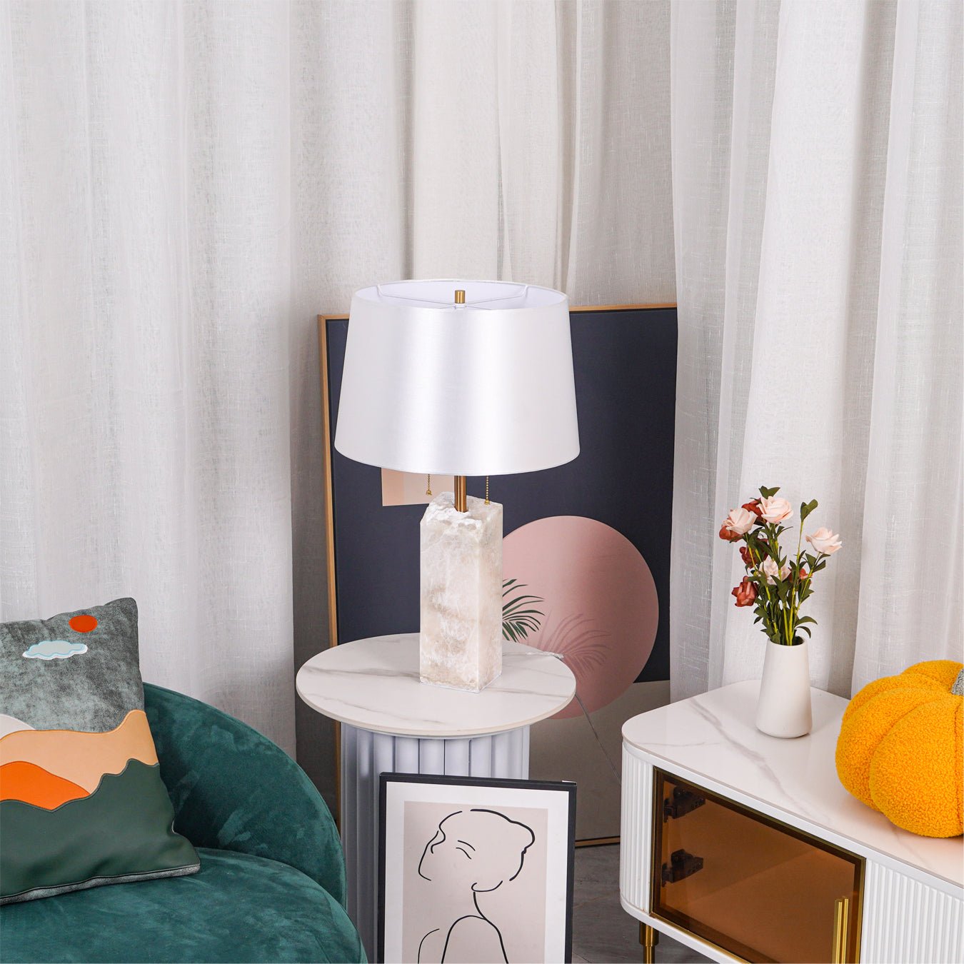 Ravvezo Alabaster Table Lamp