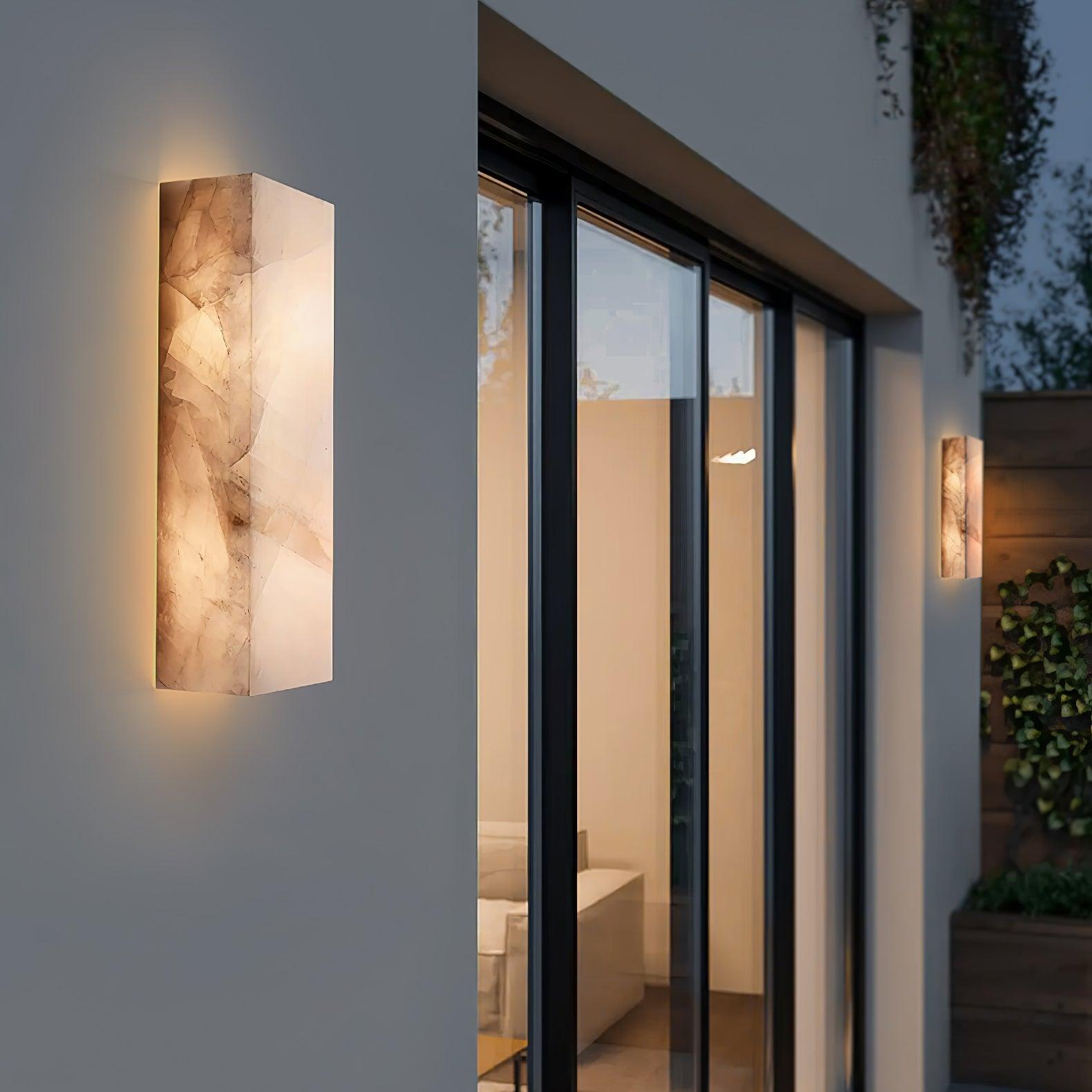 Rectangular Alabaster Wall Light