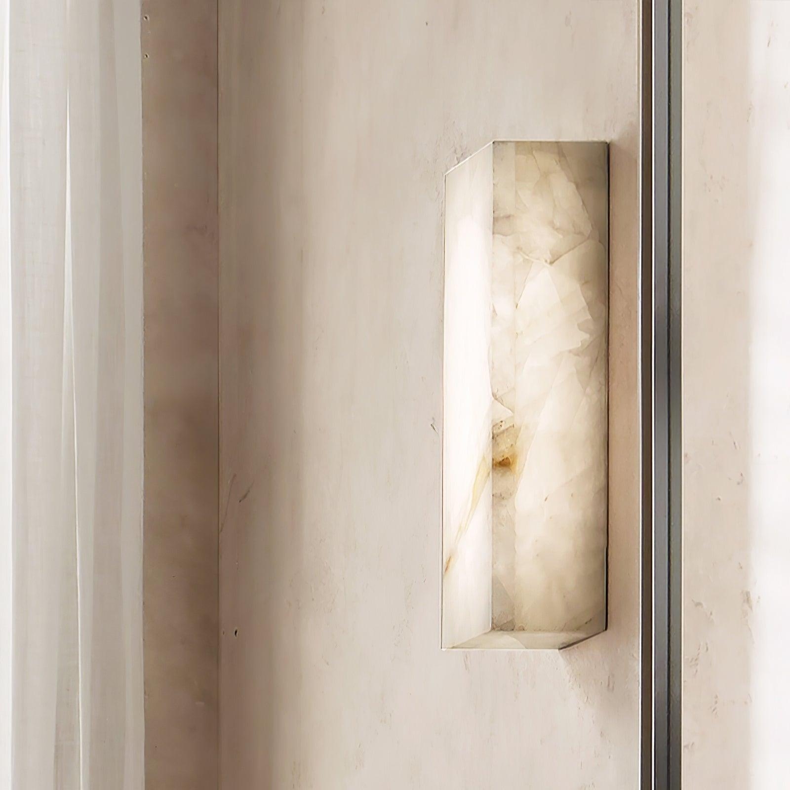 Rectangular Alabaster Wall Light