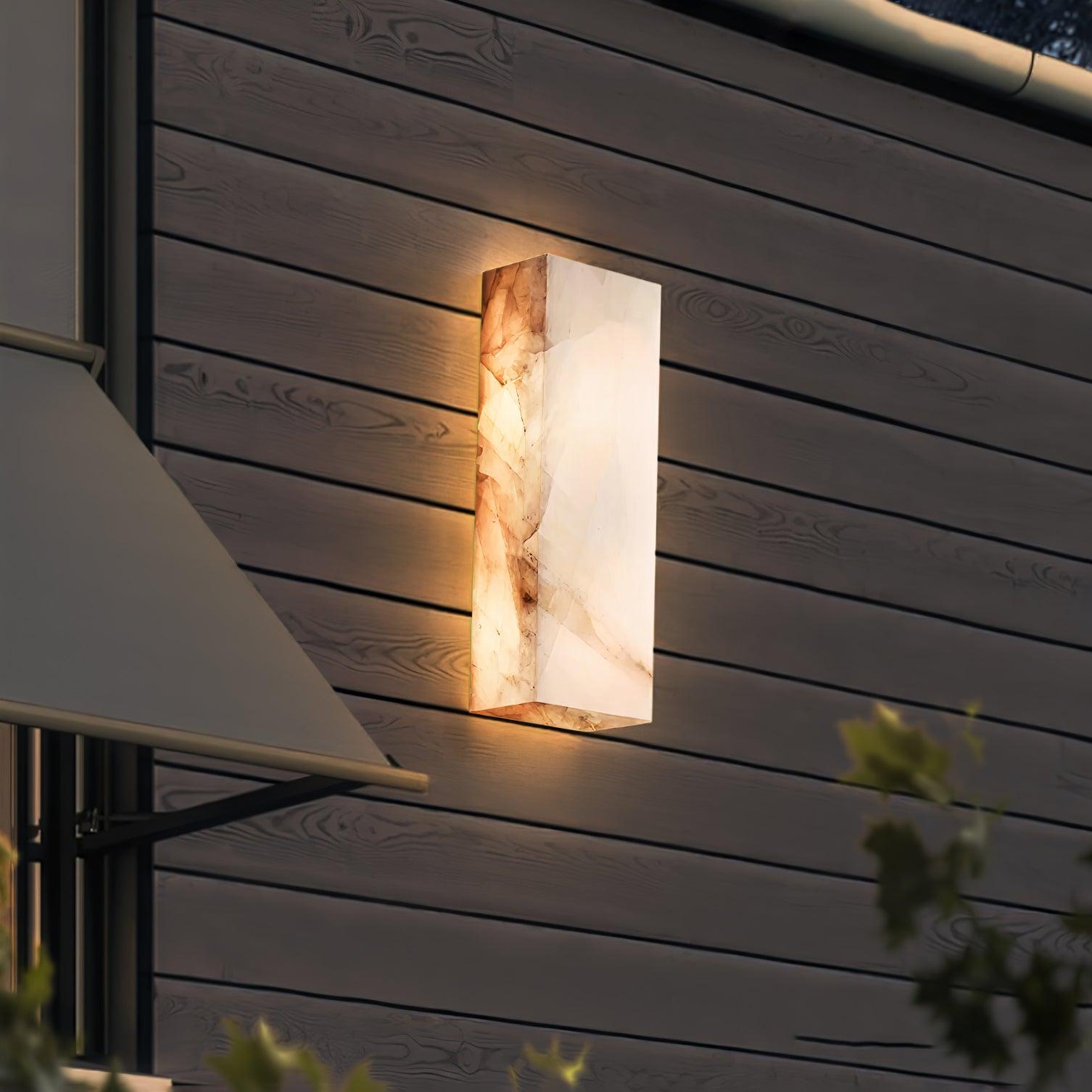 Rectangular Alabaster Wall Light