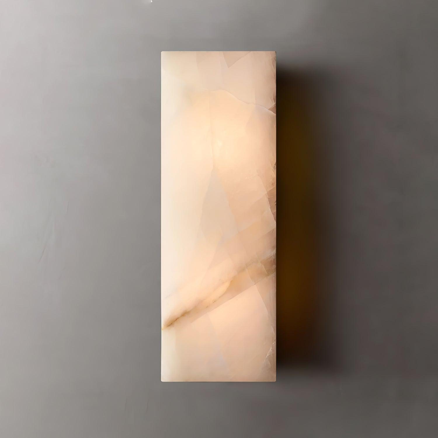 Rectangular Alabaster Wall Light