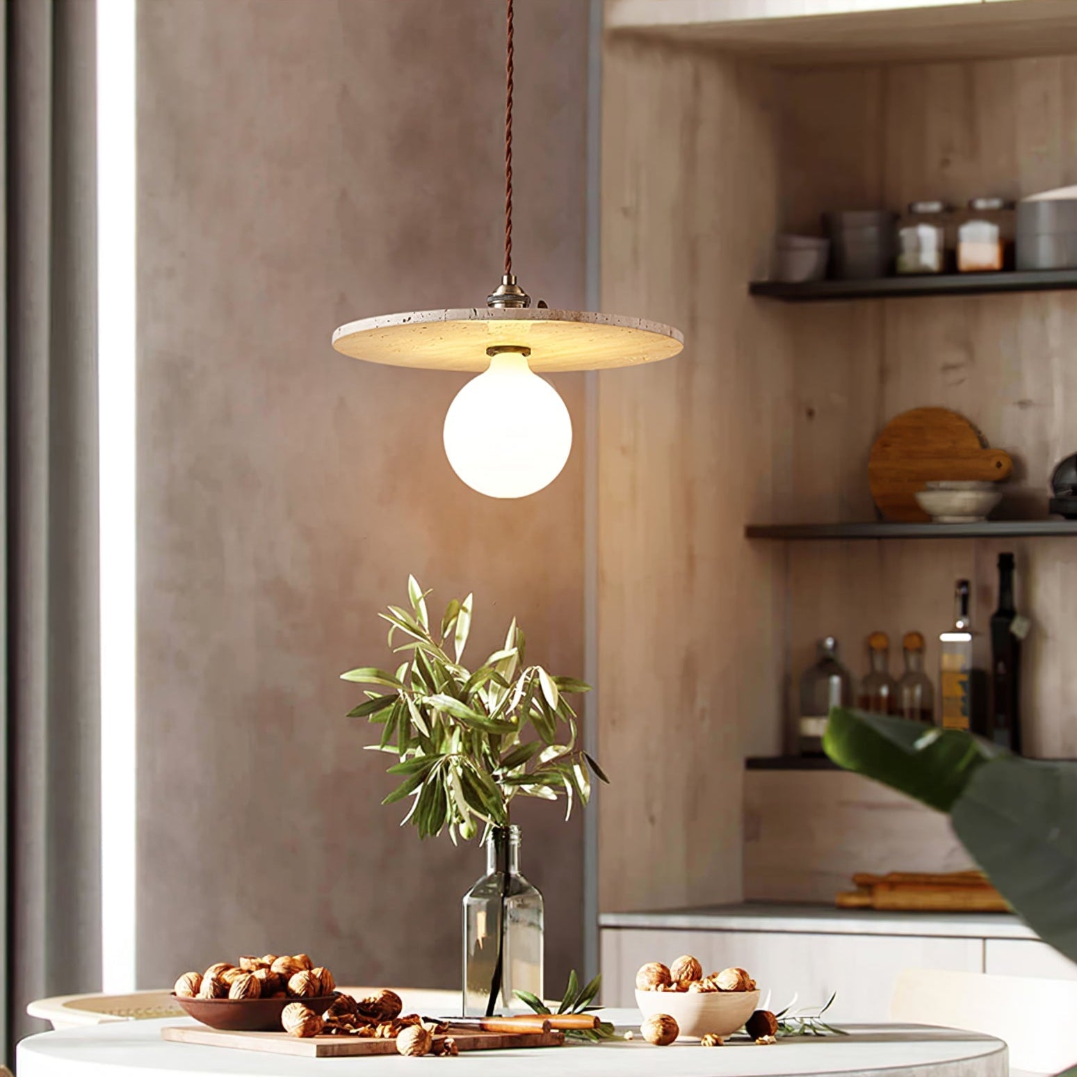Ralimzo Natural Stone Pendant Light
