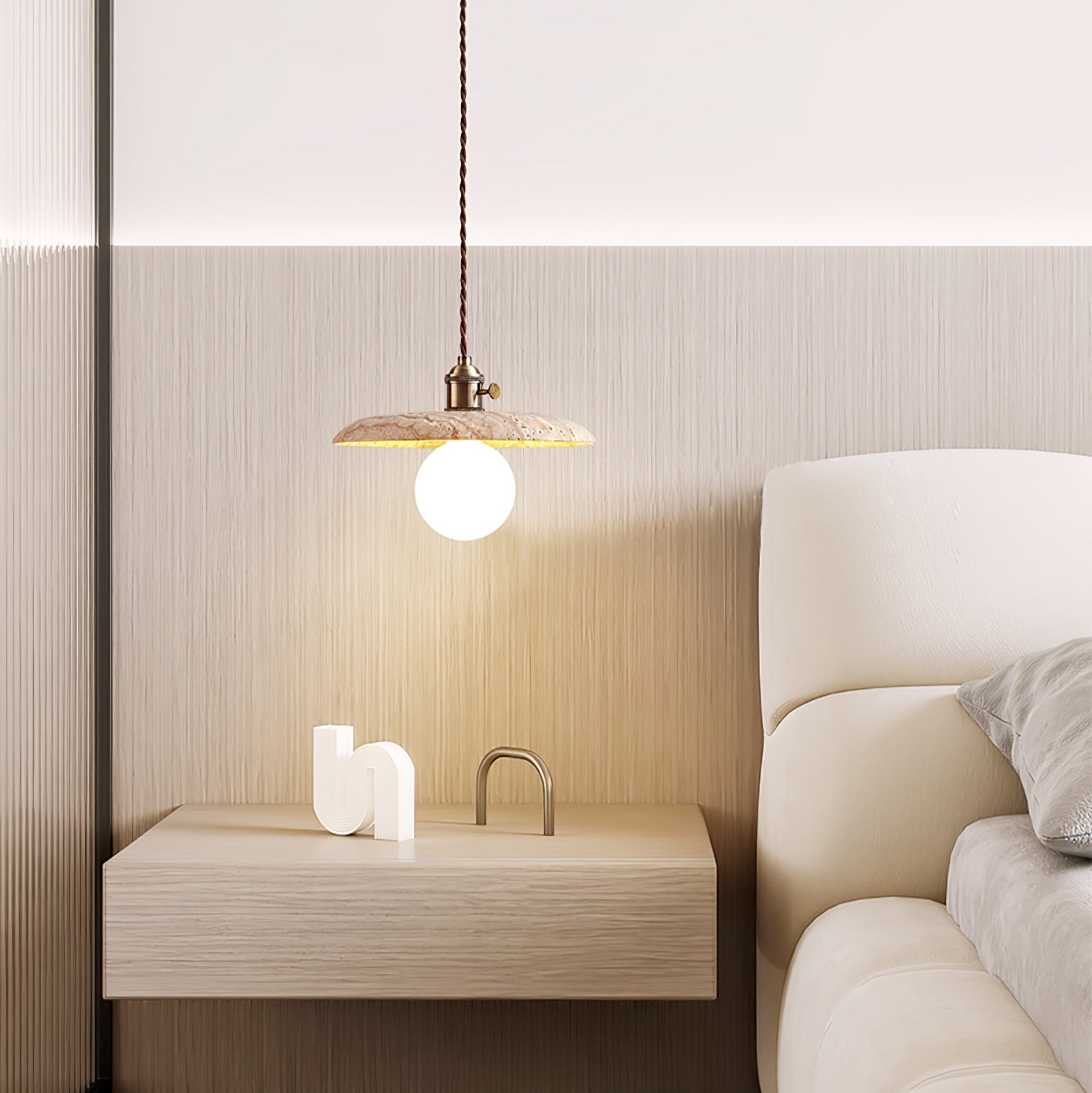 Ralimzo Natural Stone Pendant Light