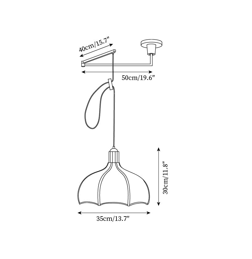 Rifa Swing Arm Pendant Light