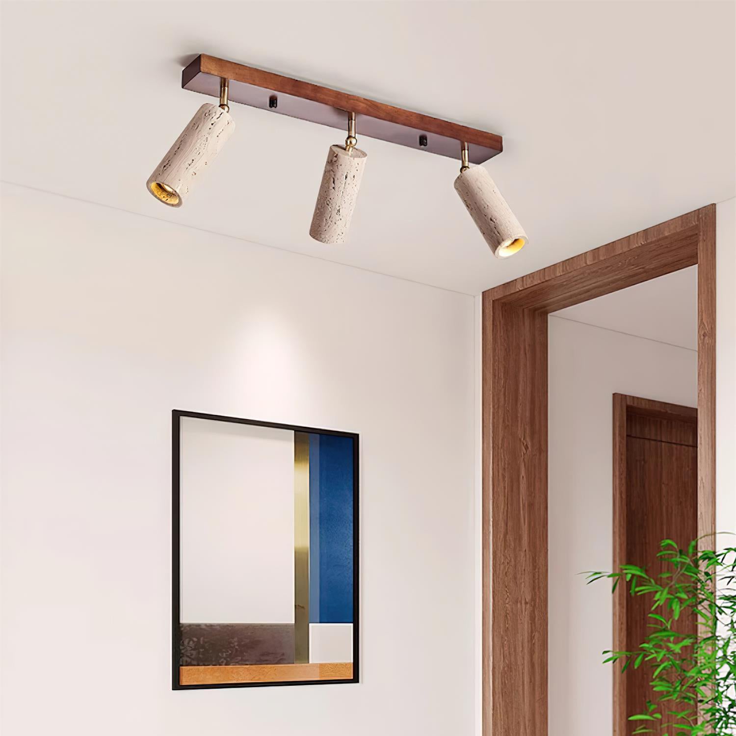 Traleno Travertine Ceiling Light