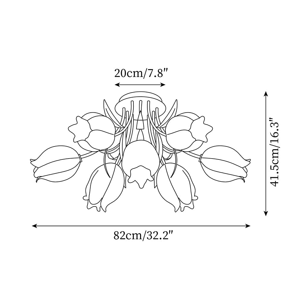 Forella Flower Ceiling Light
