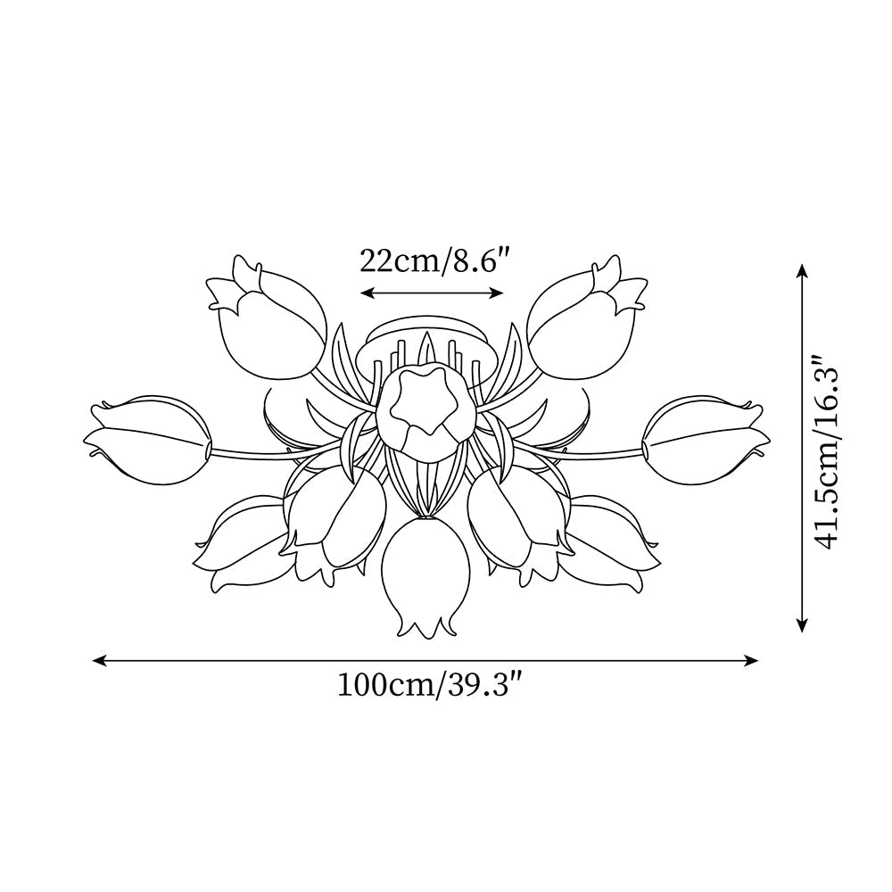 Forella Flower Ceiling Light