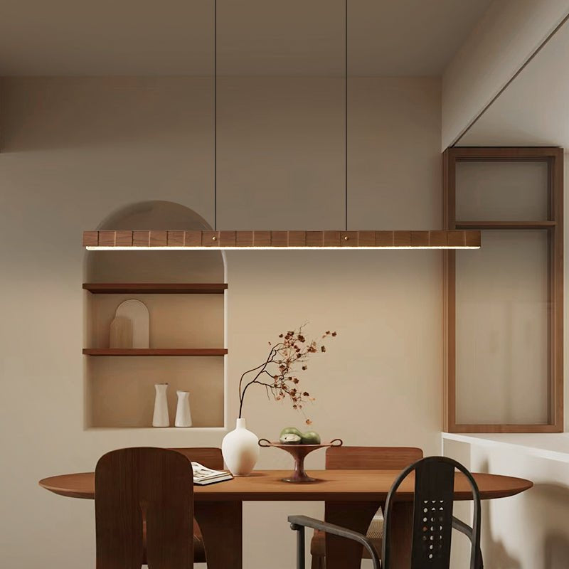 Relvo Linear Wooden Pendant Light