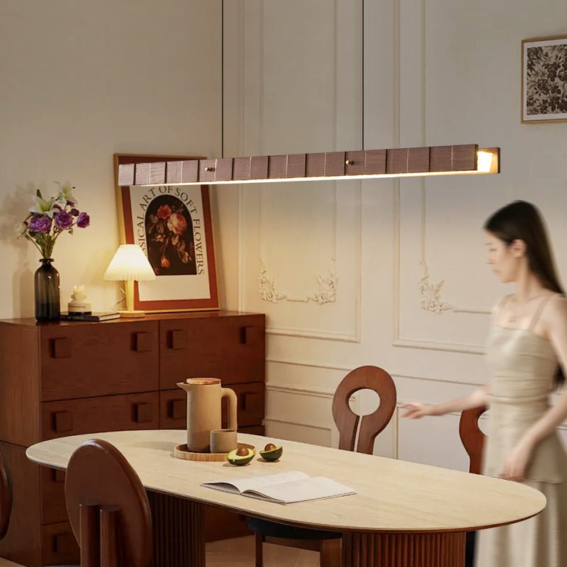 Relvo Linear Wooden Pendant Light
