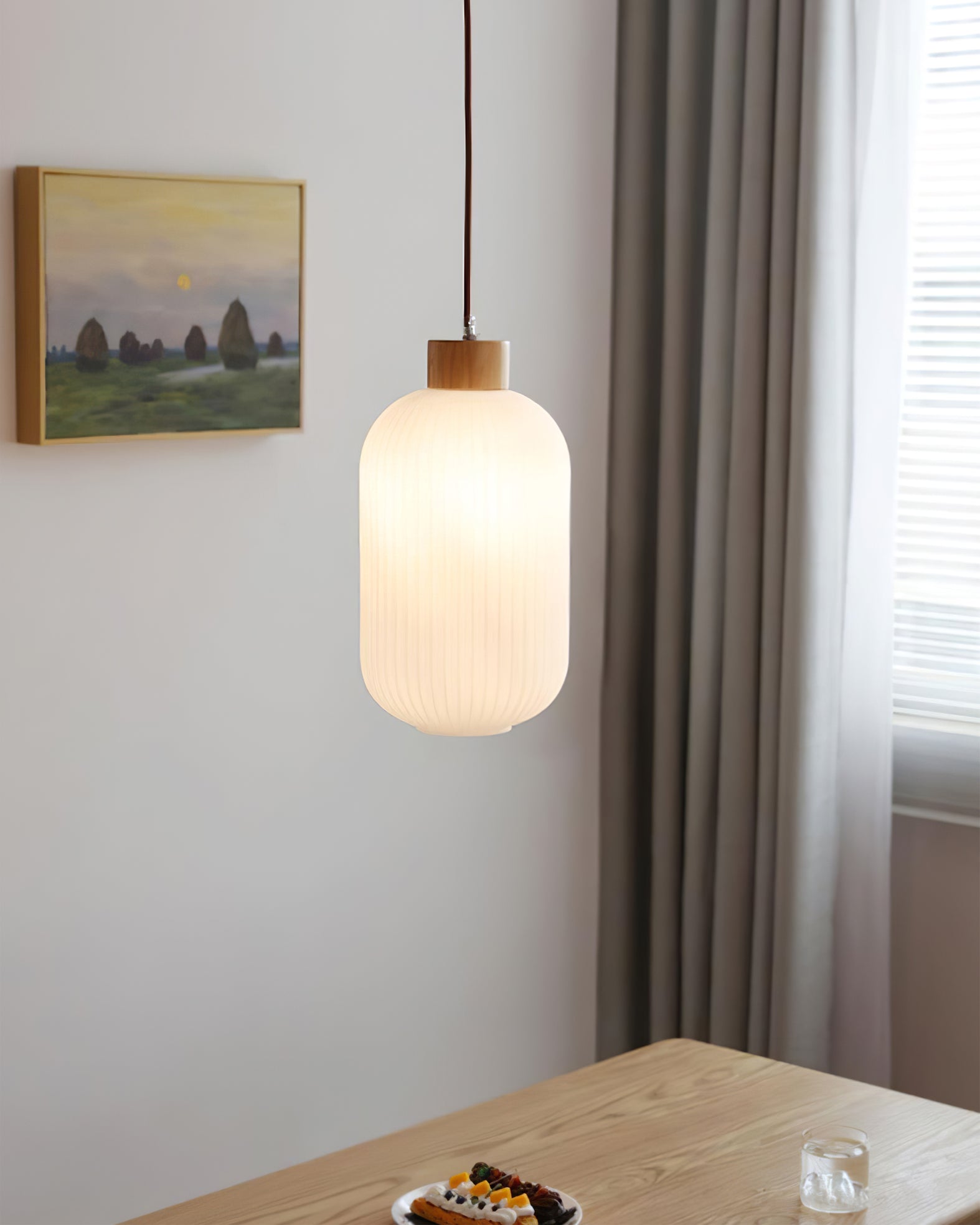 Jorfordel Ribbed Pendant Light