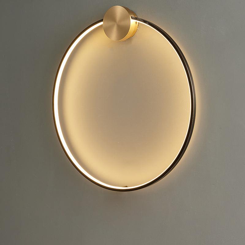 Ringled Arc Wall Light