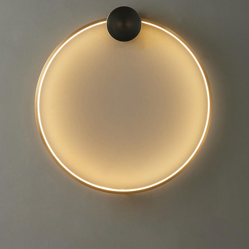 Ringled Arc Wall Light