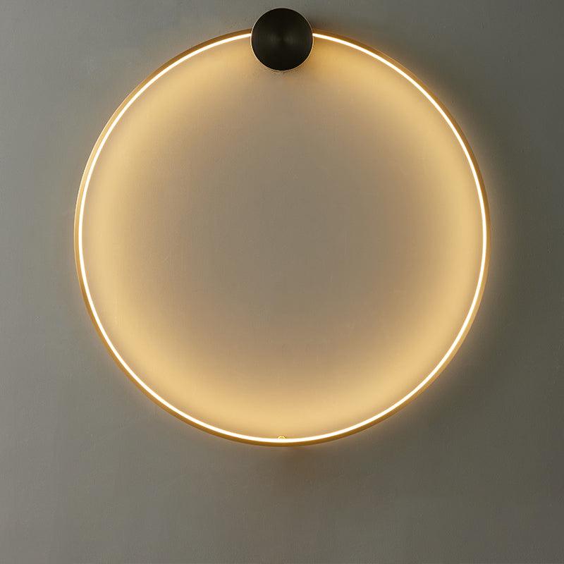 Ringled Arc Wall Light