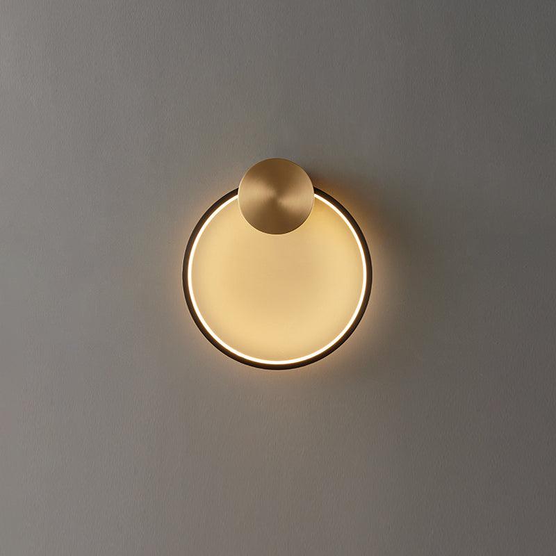 Ringled Arc Wall Light