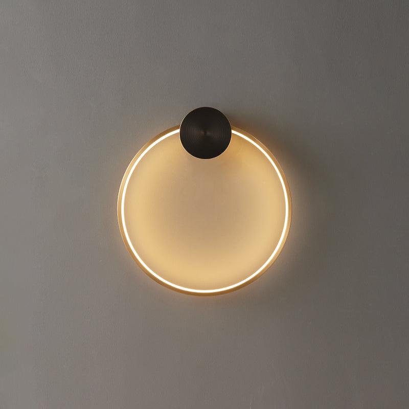 Ringled Arc Wall Light
